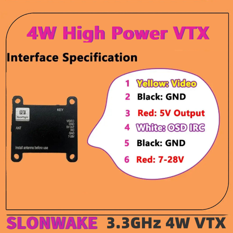 SLONWAKE FPV 3.3G 16CH 4000mW  – Drone Rc Toy Bewertung und Preis